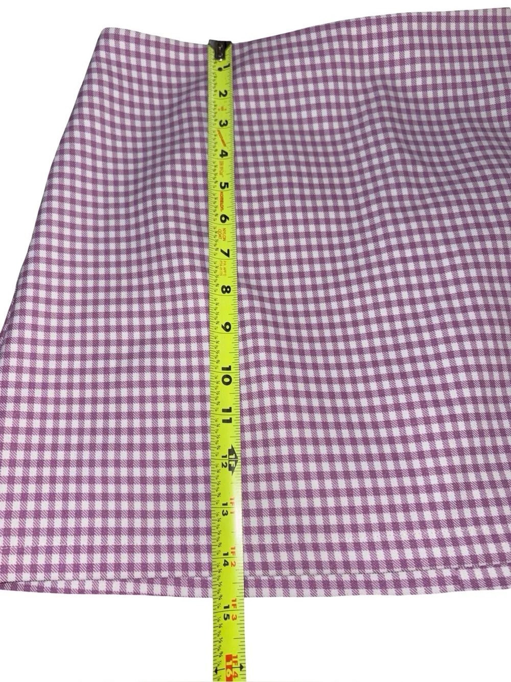 Urban Outfitters Purple Gingham Mini Skirt Size Large Cottagecore Y2K